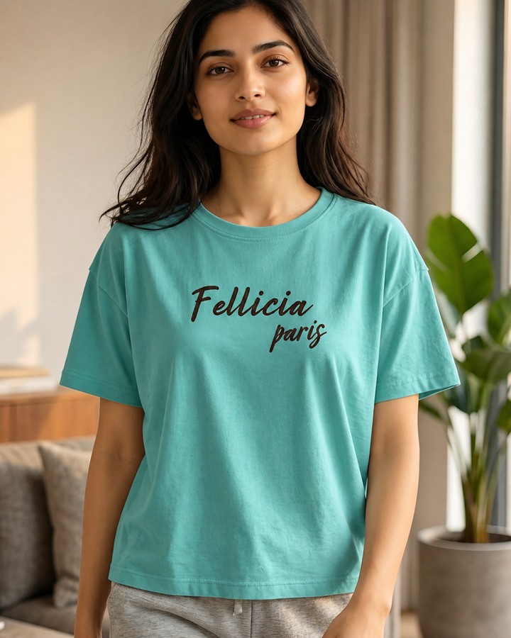 GHAR Tee – 100% Cotton | 260 GSM Loop Knit - CORAL