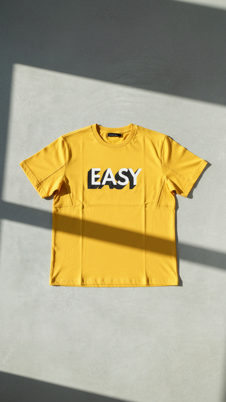 100% COTTON easy gym tee