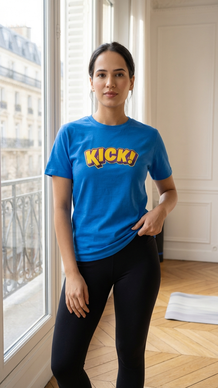 GYM TEE for women (100% cotton)