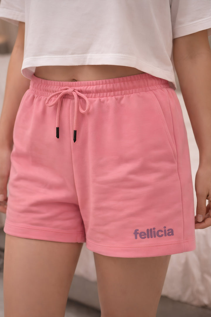 GHAR Shorts – 260 GSM Loop Knit Cotton - PINK
